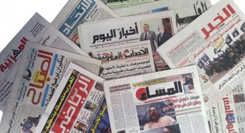 عناوين الصحف المغربية